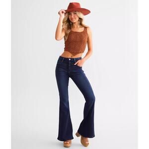 KanCan High Rise Flare Stretch Jean in Journee  Size 26